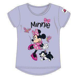 Dětské bavlněné tričko Minnie Mouse Disney - fialové Velikost: 128