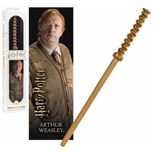 Wizarding World Originální hůlka Arthur Weasley 30 cm + 3D Záložka