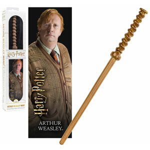Wizarding World Originální hůlka Arthur Weasley 30 cm + 3D Záložka