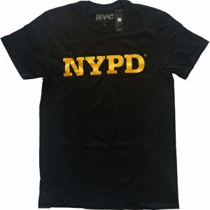 RockOff Bavlněné originální tričko NYPD - černé Velikost: M