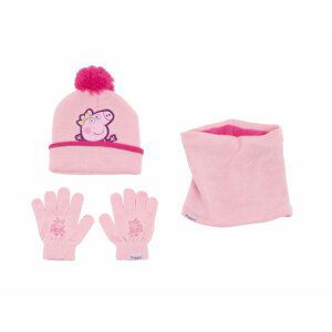 Safta Dětský set čepice/nákrčník/rukavice 44/46  Peppa Pig "Cosy Corner"