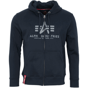 Alpha Industries Mikina  Basic Zip Hoody rep. blue 3XL