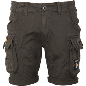 Alpha Industries Kalhoty krátké  Crew Short Patch greyblack 28