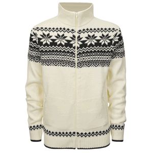 Brandit Pulovr Cardigan Norweger bílý S [46/48]