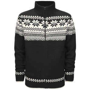 Brandit Pulovr Cardigan Norweger černý M [48/50]