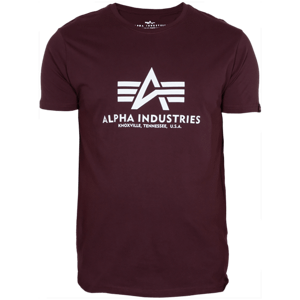 Alpha Industries Tričko  Basic T-Shirt deep maroon XS