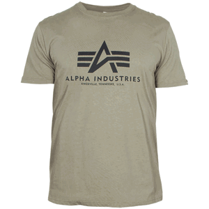 Alpha Industries Tričko  Basic T-Shirt olivové XS
