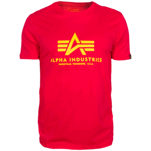 Alpha Industries Tričko  Basic T-Shirt speed red L