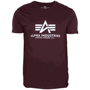 Alpha Industries Tričko  Basic T-Shirt deep maroon XXL