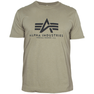 Alpha Industries Tričko  Basic T-Shirt olivové XXL