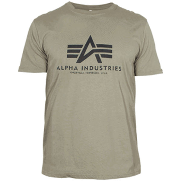 Alpha Industries Tričko  Basic T-Shirt olivové 4XL