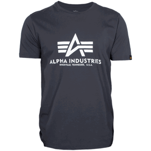 Alpha Industries Tričko  Basic T-Shirt navy 5XL