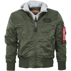 Alpha Industries Bunda  MA-1 D-Tec zelená tmavě | šedá L