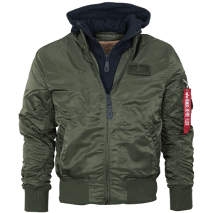 Alpha Industries Bunda  MA-1 D-Tec zelená tmavě | černá L