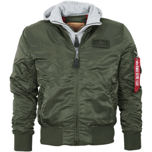 Alpha Industries Bunda  MA-1 D-Tec zelená tmavě | šedá 3XL