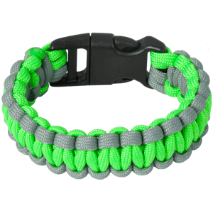 Náramek Paracord NEON zelená XS