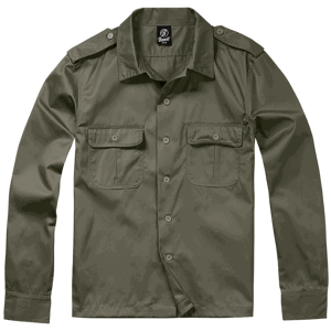 Brandit Košile US Hemd 1/1 olivová XL