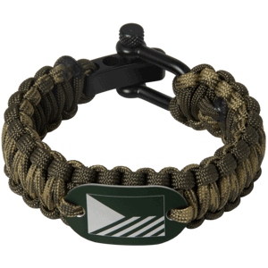 Náramek Paracord AČR - vlajka zelený S/M