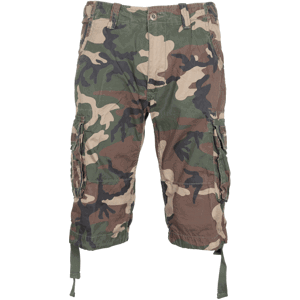 Alpha Industries Kalhoty krátké  JET SHORT woodland 38