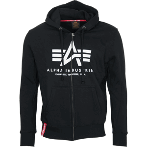 Alpha Industries Mikina  Basic Zip Hoody černá S