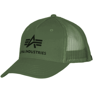 Alpha Industries Čepice  Baseball Basic Trucker Cap zelená tmavě