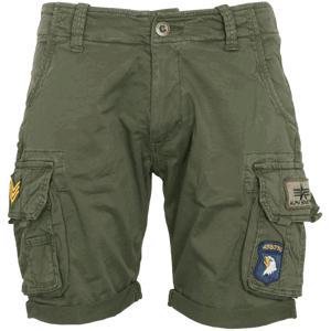 Alpha Industries Kalhoty krátké  Crew Short Patch olivová tmavá 28