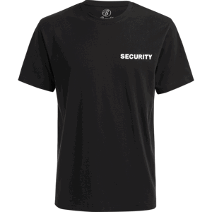 Brandit Tričko SECURITY s nápisem černá | bílá 7XL