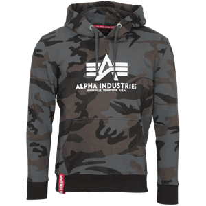 Alpha Industries Mikina  Basic Hoody blackcamo S