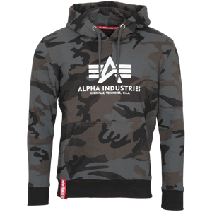 Alpha Industries Mikina  Basic Hoody blackcamo L