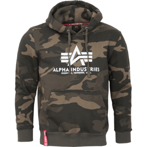 Alpha Industries Mikina  Basic Hoody olive camo L