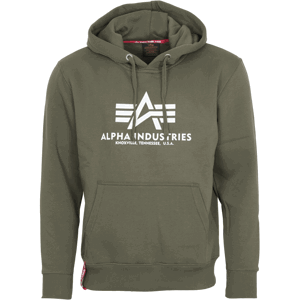 Alpha Industries Mikina  Basic Hoody zelená tmavě XXL