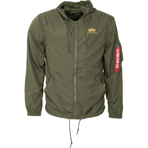 Alpha Industries Bunda  Windbreaker w.o. Back Print olivová tmavě L