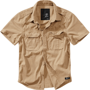 Brandit Košile Vintage Shirt Shortsleeve 1/2 camel 4XL