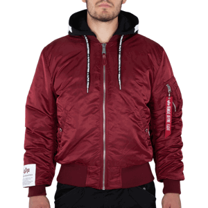 Alpha Industries Bunda  MA-1 ZHP bordová S