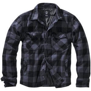 Brandit Bunda Lumberjacket černá | šedá 7XL