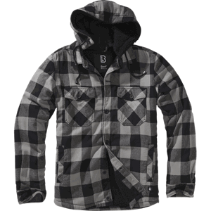 Brandit Bunda Lumberjacket Hooded černá | antracitová 7XL