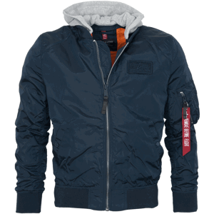 Alpha Industries Bunda  MA-1 TT Hood BP Ref. rep. blue M