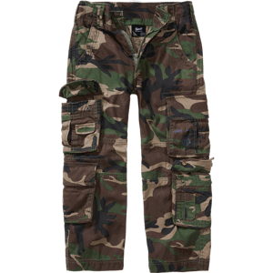 Brandit Kalhoty dětské Kids Pure Vintage Pants woodland 122/128