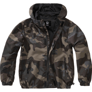 Brandit Bunda dětská Kids Summer Frontzip Windbreaker darkcamo 122/128