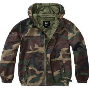 Brandit Bunda dětská Kids Summer Frontzip Windbreaker darkcamo 134/140