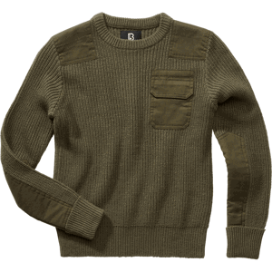 Brandit Svetr dětský Kids BW Pullover olivový 134/140