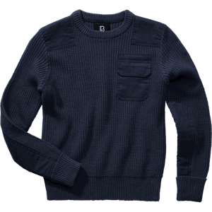 Brandit Svetr dětský Kids BW Pullover navy 170/176