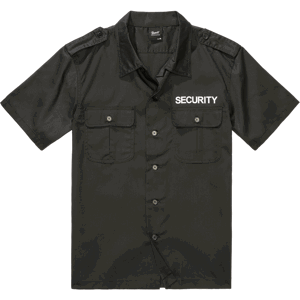 Brandit Košile Security US Shirt Short Sleeve černá 3XL