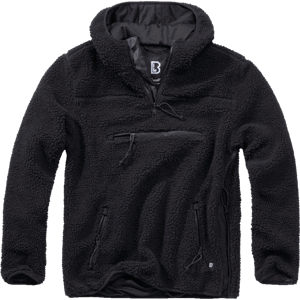 Brandit Pulovr Teddyfleece Worker Pullover černá 7XL