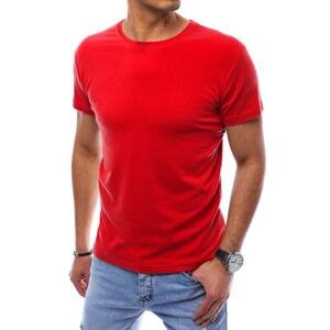 Červené pánské triko s krátkým rukávem