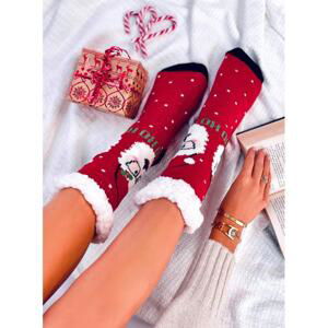 Dámské vánoční ponožky se Santou