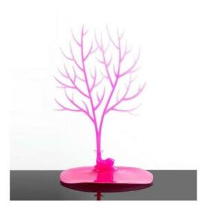 Růžový stojan na šperky ve tvaru stromu