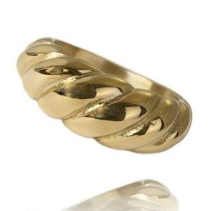 Zlatý dámský prsten z chirurgické oceli