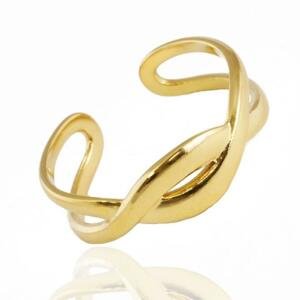 Zlatý nastavitelný prsten