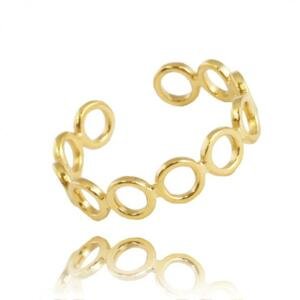 Zlatý nastavitelný dámský prsten
